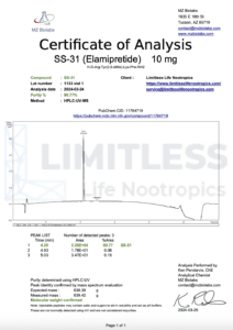 COA_SS-31_10mg_lot-1133US_vial2_2024-03-25